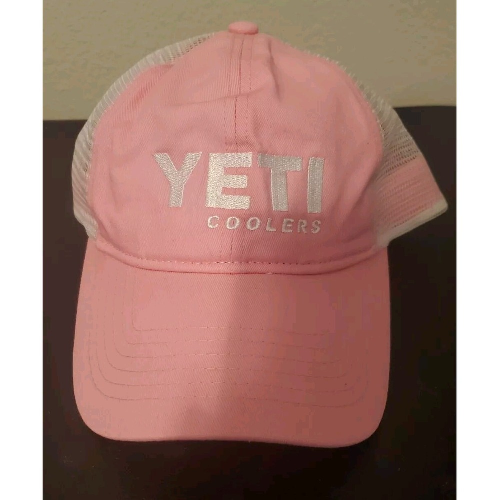 Yeti Pink Baseball Hat Cap Snapback Mesh Unisex New